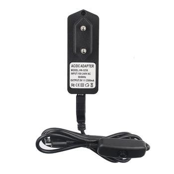 Izvor istosmjernog napajanja 5V2. 5A 5 2,5 A Izvor napajanja ac Adapter Micro USB Kabel za preuzimanje energije s Прерывателем Za malina Pi 3 2