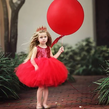 Beba Djevojčica otpusti djetinjastim stvari Haljina Princeze za djevojčice Vjenčanica sa šljokicama cvjetne čipke paket Dječji Večernje Haljine za rođendan