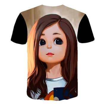Prodaja ljetnih Anime Majica za djevojčice i Za dječake, Odjeća za djevojčice kratkih rukava, dječja majica s 3D ispis, dječje majica za djecu, top za malu djecu