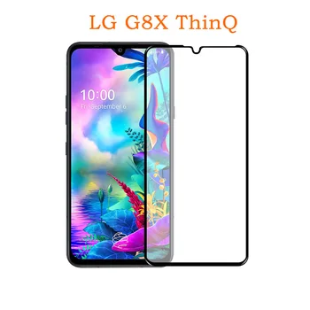 9D Potpuna Pokrivenost Kaljeno Staklo za LG G8S G8X ThinQ Crni Rub Prozirni Zaslon Zaštitnik za LG G8S ThinQ 9 H 2.5 D Zaštitno Staklo