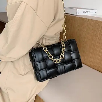 DIOMO u koju su utkane ženska torba preko ramena Ženska visokokvalitetna debeli lanac s ventilom na ramenu Torbu poruke Ženski novčanik i torbu