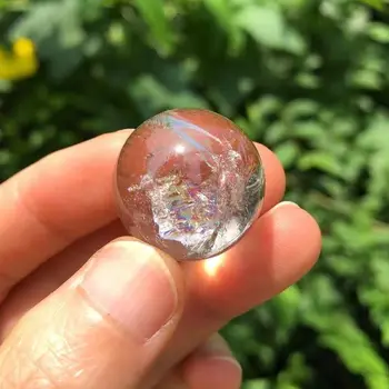 22-30 mm Prirodni Transparentno Kristalnu Kuglu, Unutar Duge Kuće, Vaze, Ukrasne Vrtne Dragulji I Ljekovita Kamenje