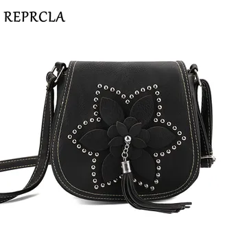 REPRCLA Brand ženske Dizajnerske torbe s кисточками, zakovice, cvjetni torbe preko ramena, umjetna koža, ženske torbe-poruke, torba na ramenu, glavni
