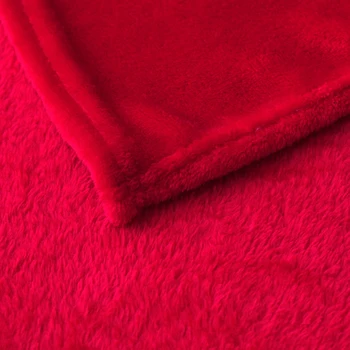 Crveno Фланелевое deka Mekana deka na kauč-Krevet Baca za putovanja u zrakoplovu Za odrasle, Kućni tekstil Monotone Deka Za putovanja Veo 43