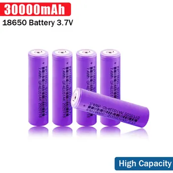 Baterija Velikog Kapaciteta 30000mAh potpuno Novi i Originalni 18650 3,7 U Litijske Baterije, Akumulatori Za Elektroničkih Igračaka Alati za Svjetiljku