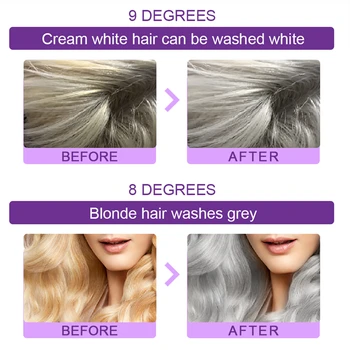Sevich 100 ml Bez Šampon za kosu sa Žutim Plavuša Anti-Mesing S Ljubičastim Šamponom Salon za Uljepšavanje Njegu Blještavo Obojene Kose Tretman