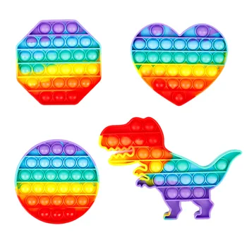 Nemirna Igračke Rainbow Bubble Pop Nemirna Dječja Igračka Dodirna Autizam Posebna Potreba Za Антистрессовом Ublažavanju Mekana Igračka Nemirna Za Djecu