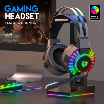 Gaming Slušalice G105 3,5 mm Slušalica surround zvuk Za igrače s RGB led pozadinskim osvjetljenjem Slušalice s mikrofonom Za PC Gamer Dropship