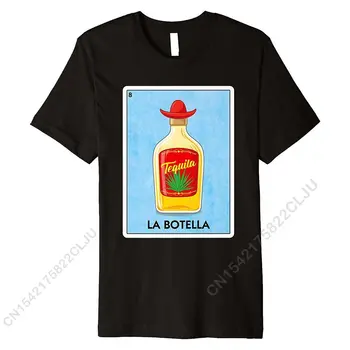La Ботелла Meksička kartaška igra Boca Tekile Srebro Premium t-Shirt Jedinstveni Dizajn Majice t-Shirt Slatka хлопковая muška majica