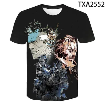 3D t-Shirt Metal Gear Monotono majica Svakodnevni ulični odjeća za muškarce i žene Dječje igre s po cijeloj površini Cool majice Majice