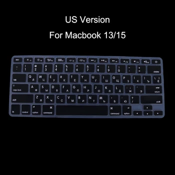 Verzija za SAD Ruska Tipkovnica Silikonska Torbica za Apple Macbook Air Pro 13 15