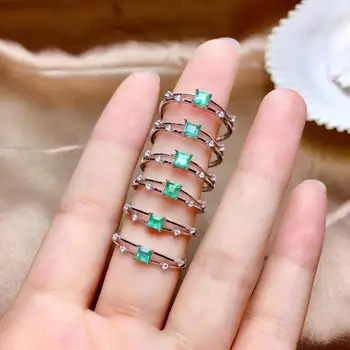 MDINA Modni nakit Zelene i Smaragdno-zeleni Prsten Za žene Večernje Prsten Pokloni za Valentinovo bakice