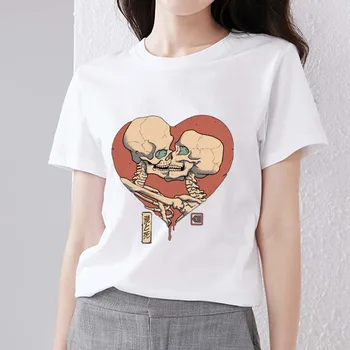 Majica Ženska Osnovna Top Harajuku Japanska Anime s uzorkom Serije Ispis Ženska odjeća Tanki Okrugli izrez Univerzalni soft t-shirt