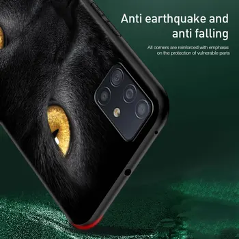 Torbica za telefon Panther sa životinjama za Samsung Galaxy A51 A71 A21s A12 A31 A32 A41 A02s A11 A72 A52 A42 5 G A01 A91 A21 EU Poklopac