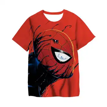 Majica za dječake od 3 do 14 godina, Cool majica s pauk za косплея, Odjeća, za dječake i djevojčice, 3D majice s hulk, Crtani film Marvel - Osoba-pauk, dječja odjeća