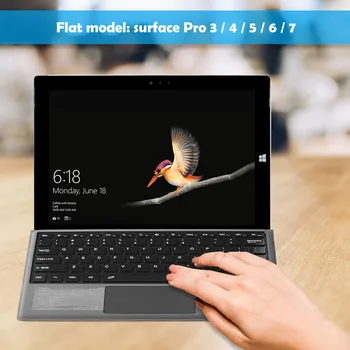 Tipkovnica Bluetooth za Microsoft Surface Pro 7 Boja Osvijetljena Posebna Dodirna Bežično povezivanje sa Bluetooth svjetlosni Tipkovnice