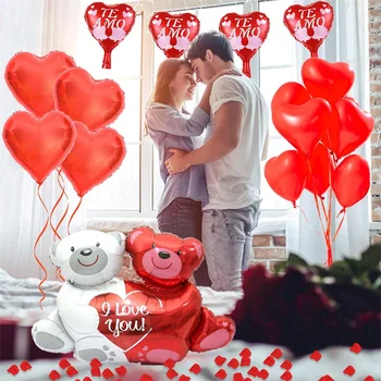 16-inčni Crveni Balon Te amo Španjolski Volim Te Folije Pismo Balon Valentinovo Godišnjica Vjenčanja Nakit Isporuke Globos