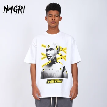 НАГРИ Asap Rocky majica Muška Hip-hop Ulica majica Harajuku Berba majice s grafičkim po cijeloj površini Casual majica kratki rukav Pamuk