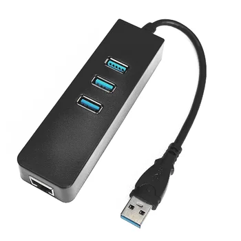 USB3.0 Gigabit Ethernet Adapter 3 Priključak USB 3.0 USB HUB NA Mrežnu Karticu Lan Rj45 za Stolno računalo Macbook Mac + Punjač Micro USB