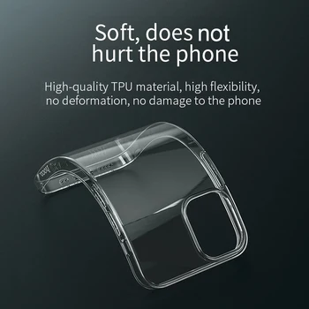 Носо Prozirna Silikonska Torbica Za telefon za iPhone 11 12Pro Max 13 Mini šok-dokaz Zaštitna Torbica za iPhone X XS MAX XR 7 8 Plus