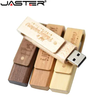 JASTER hot USB2.0 flash drive s rotacijom drveta USB 4 GB 8 GB 16 GB, 32 GB i 64 GB flash drive nezaboravno vjenčanje U-disk