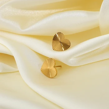 Jednostavne Naušnice-roze u Retro stilu, u stilu Vječne ljubavi sa zlatnim premazom od nehrđajućeg čelika Amore naušnice