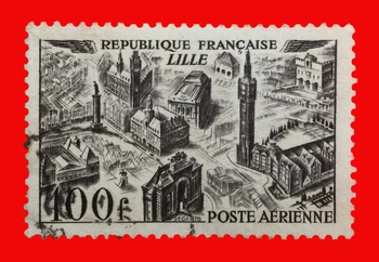 1 kom./compl. Poštanske marke Francuskoj 1930-ih Krajolik Lille Koriste Poštanske Marke s mail oznakama za prikupljanje