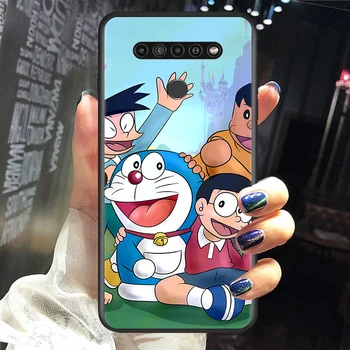 Doraemon je Prekrasno za LG G8 G8S G8X V30 V35 V40 V50 V60 ThinQ Q60 K40 K50 K51 K61 K71 K92 K62 Mekana Crna Torbica za telefon