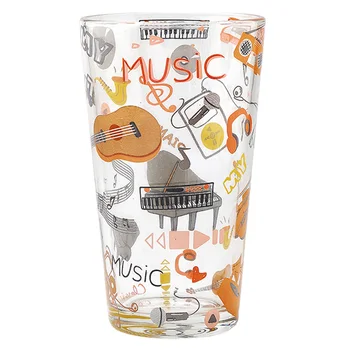 Kreativne Klavir Glazbene Note Staklena Čaša Personalizirana Šalica Čaja s Mlijekom, Čaša Za Viski Čašu Za Koktel