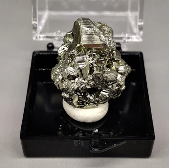 Prirodni sjajna pima пирит uzorci minerala kamenje i kristali ljekovita kristali kvarca dragulji veličina kutije 3,4 cm