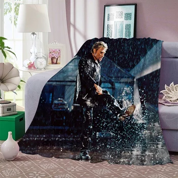 Johnny Халлидей Deka Rock-pjevač 3D Print Custom Pokrivači za krevete Dječja deka za odrasle Kućni ukrasna Svakodnevno deka