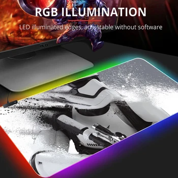Star wars Veliki led RGB svjetiljka Gaming podloga za miša USB Žičani Igra podloga za miš podloga za miša 7 Blistav boja za Računala podloga za tipkovnicu RAČUNALA