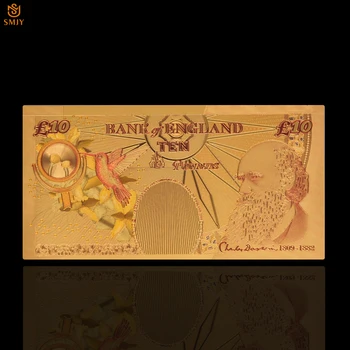 24-каратная u boji zlatne novčanice Uk £ 50 Od zlatne folije Za prikupljanje papirnog novca