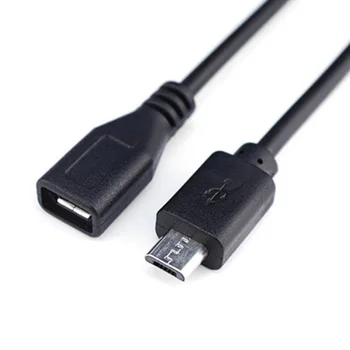 5 kom. DIY Micro USB 2.0 Priključak Ženski priključak 4-polni 2-polni Produžni Kabel Kabel Kabel za Napajanje Punjenje i Prijenos Podataka 30 cm