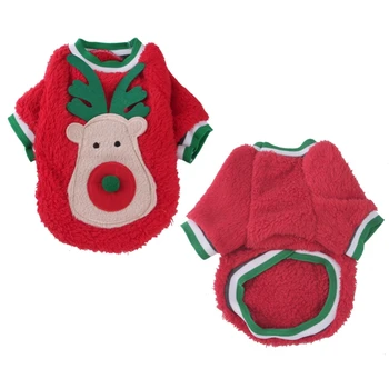 Zimski džemper za pse Božićni Slatka pulover za male srednje velike pse Pudlica Chihuahua Topli kaput s okruglog izreza Odijelo Odjeća za kućne ljubimce