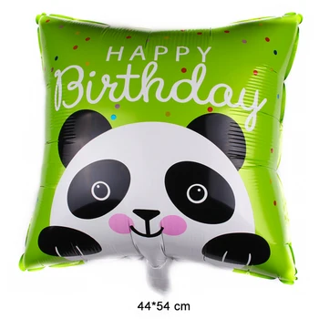 Crtani film Panda Folija baloni za Dječji rođendan Party u čast rođenja Duša djeteta Životinje Ukras za zabave, Dječje igračke na napuhavanje Globos