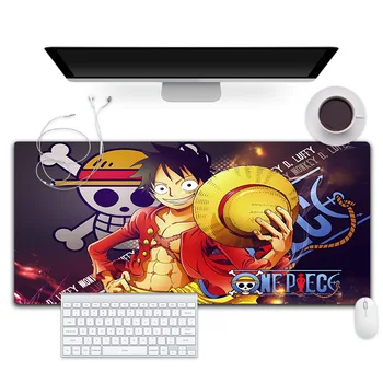 Jednodijelni Podloga Za Miša Velike Anime, Luffy Podloga Za Miša Kliknite Računalo Igrači Đonovi Tipkovnica Podloga Za Miša Stolni Igre Mat