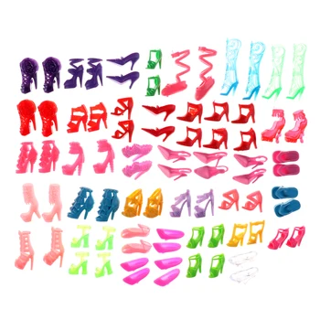 40 Parova/set Moderan lijepe lutke cipela, Elegantan haljinu, Sandale na petu cipele za djevojčice za Barbie lutke